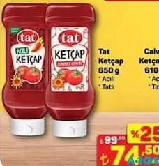 TAT KETÇAP 650 G fiyat ve kampanya bilgisi